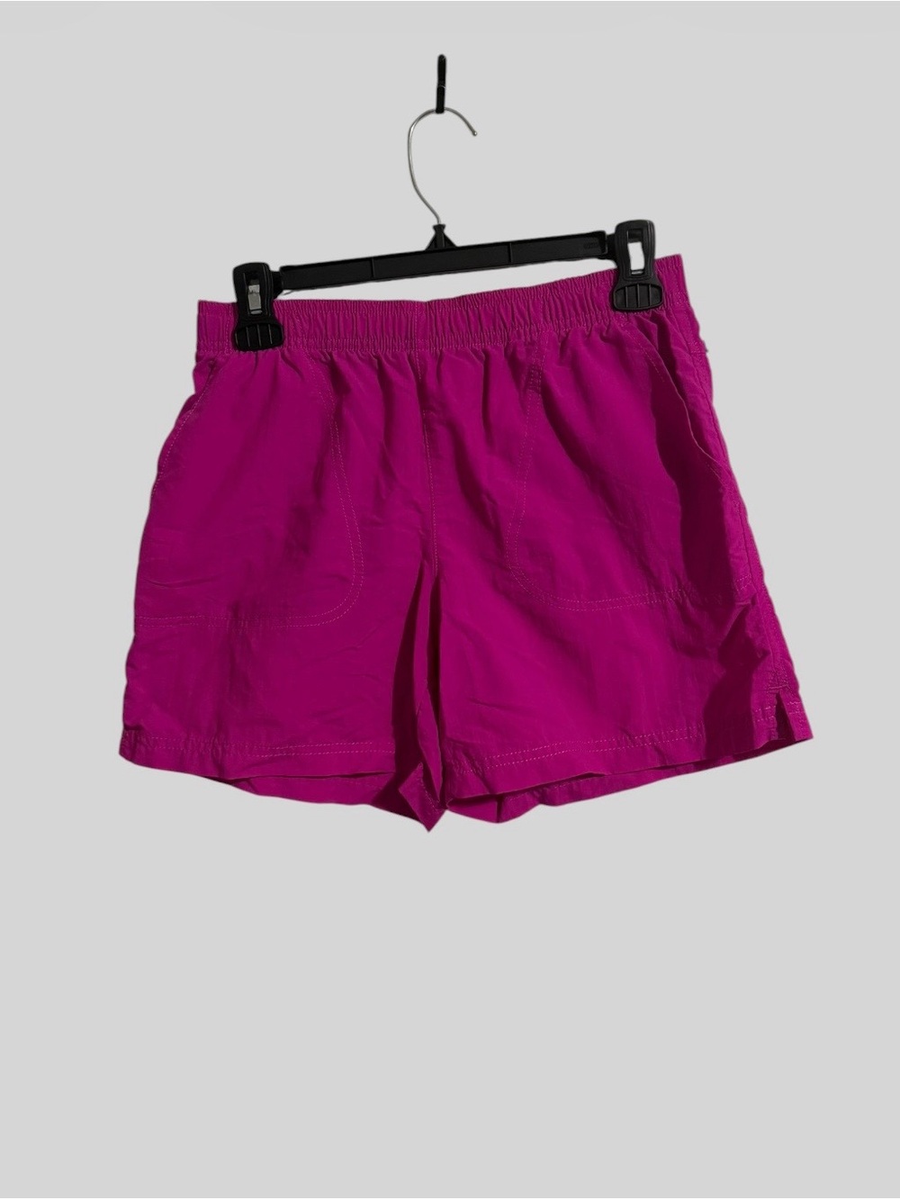 Women’s Bright Magenta Athletic Shorts with Elastic Waist